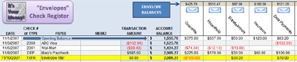 Moving money among envelopes is a snap! *Click to Enlarge*