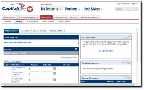 360 Checking Bill Pay