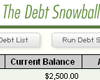 Debt Snowball - Setup